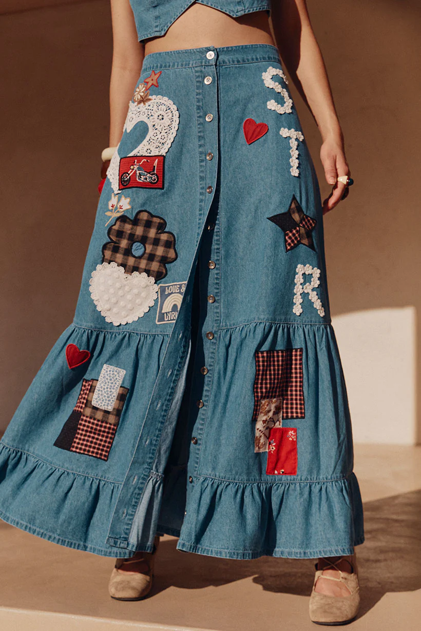 Bombshell Patchwork Skirt - Image 4