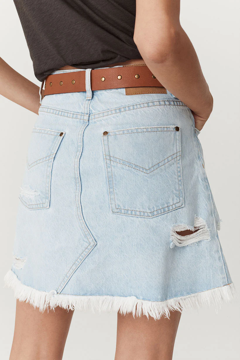 Daydreamer Denim Mini Skirt - Image 3