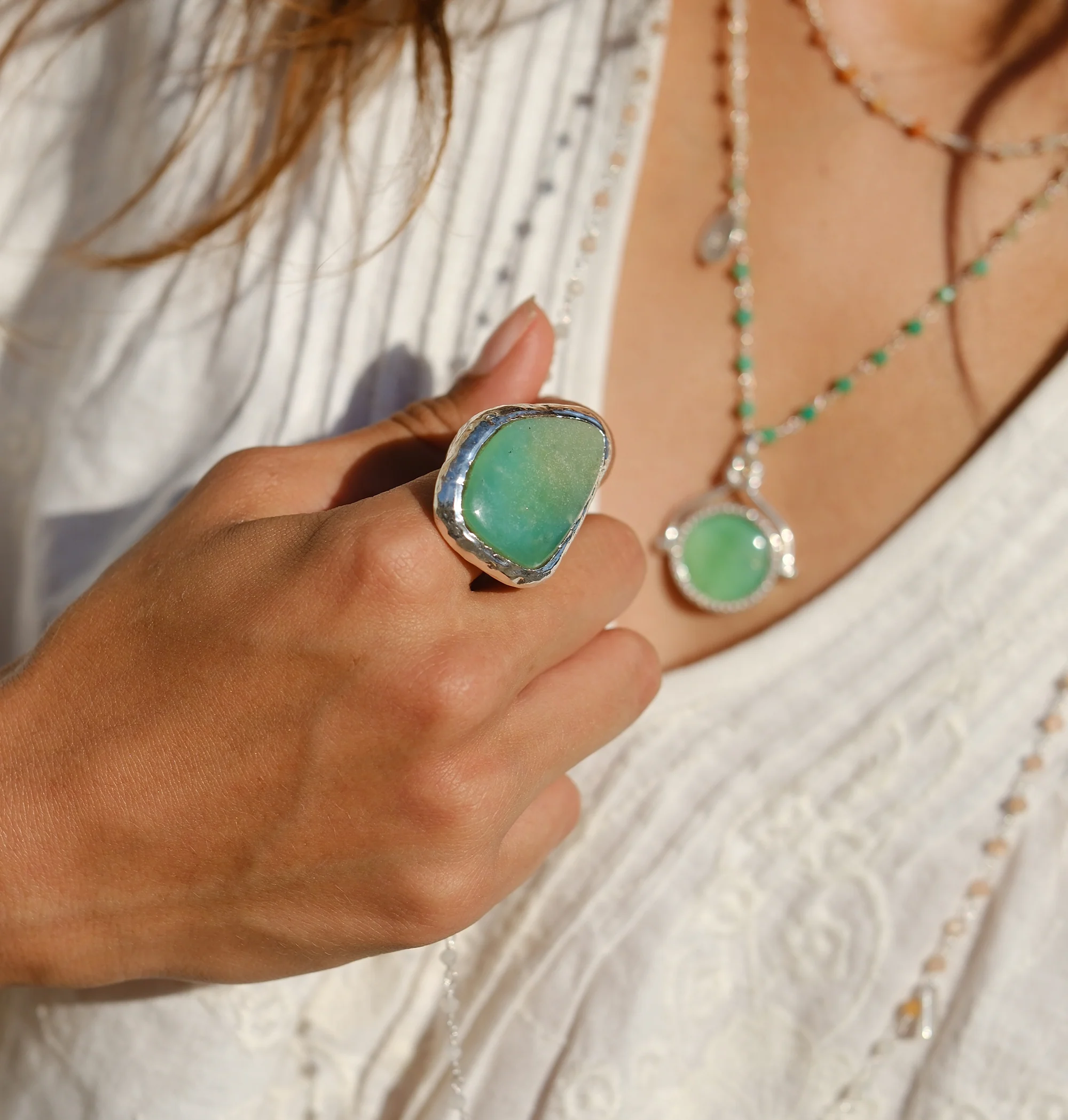 Desert Flower Stone Ring - Image 4