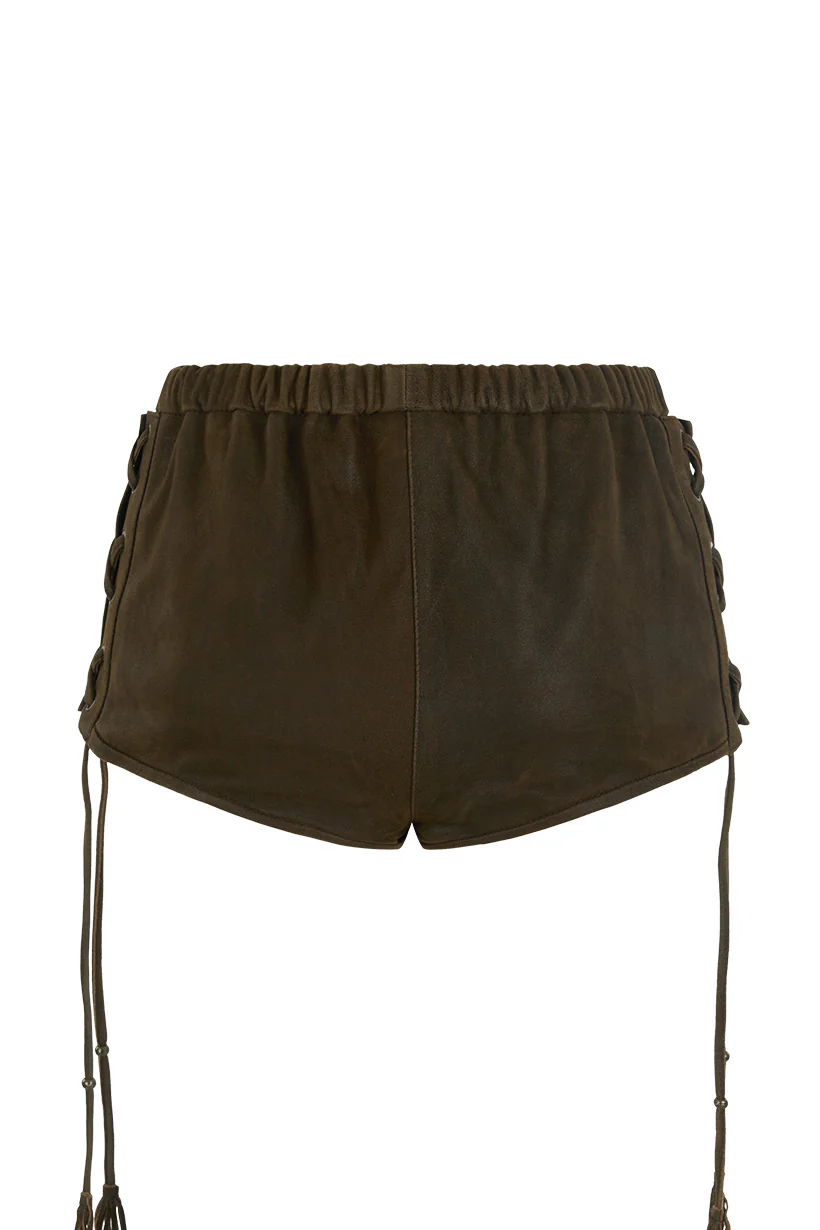 Fontaine Leather Mini Short - Image 11