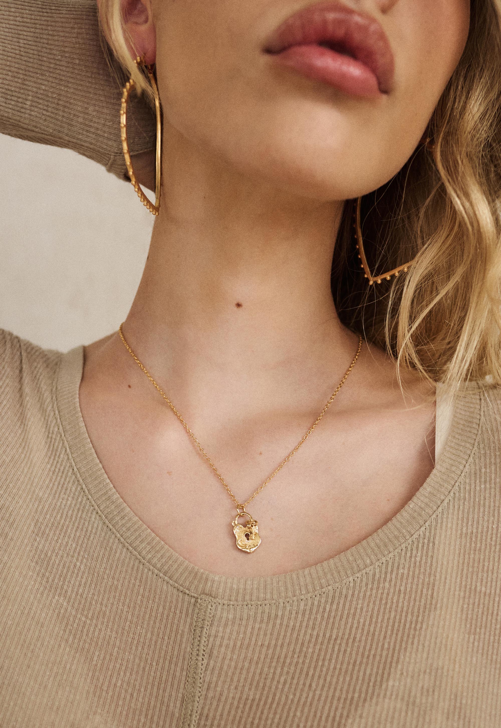 Love Lock Charm Necklace - Image 3