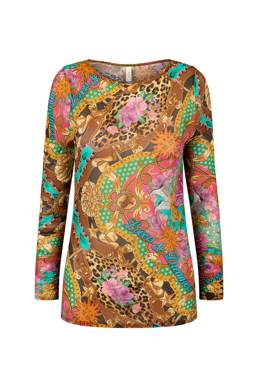 Lovers & Dreamers Mesh Long Sleeve Top - Image 5