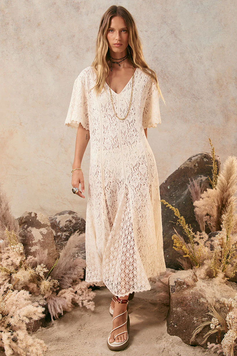 Lux Lisbon Lace Handkerchief Dress - Image 4