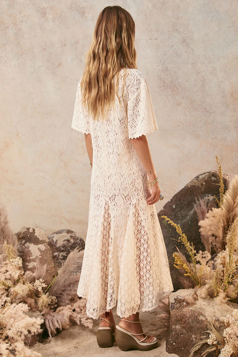 Lux Lisbon Lace Handkerchief Dress - Image 5