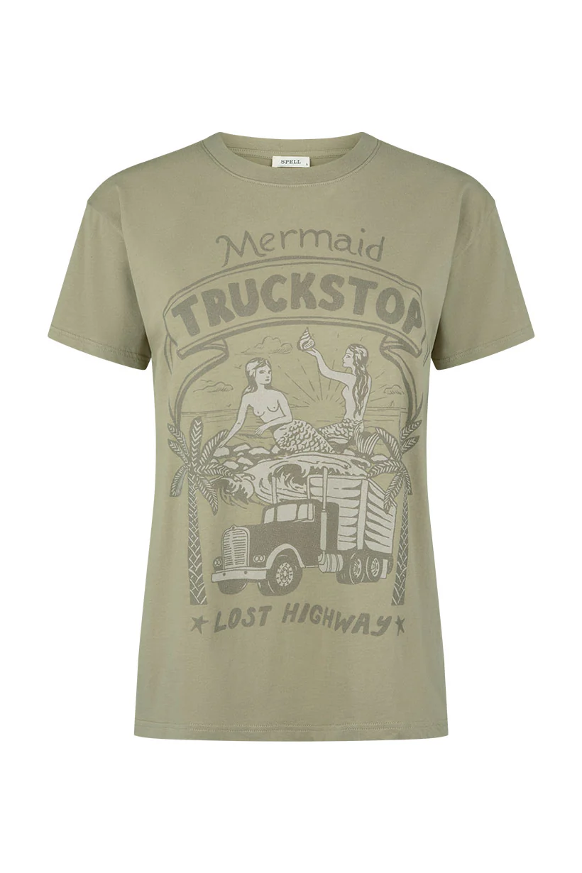 Mermaid Truckstop Biker Tee - Image 4
