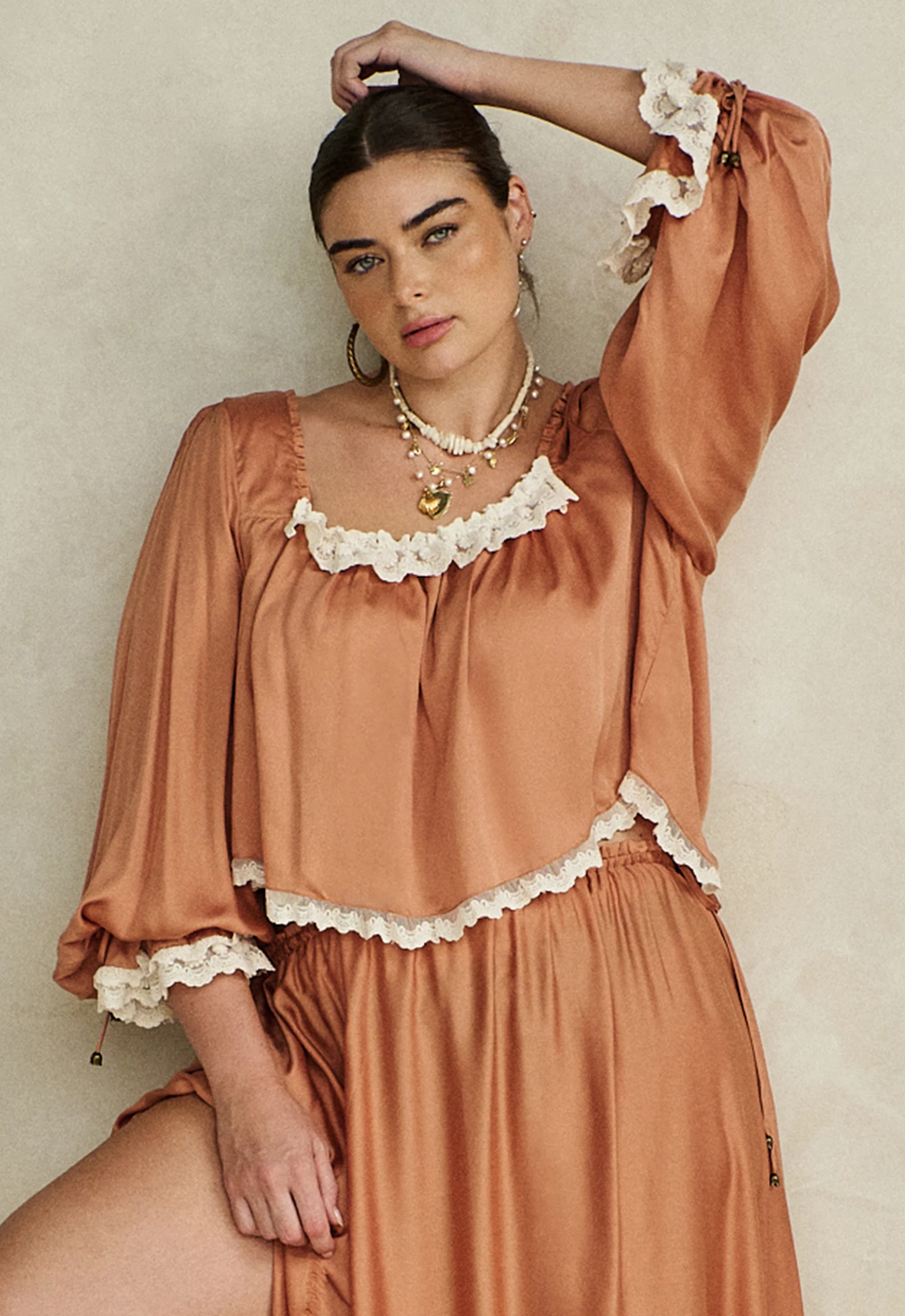 Poison Peach Blouse - Image 12