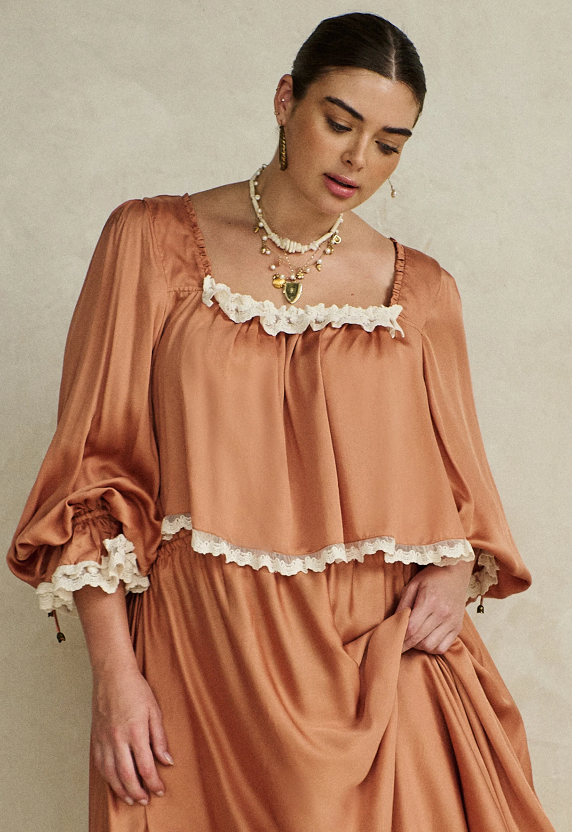 Poison Peach Blouse - Image 13