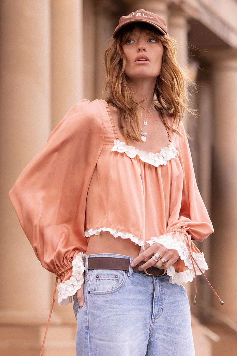 Poison Peach Blouse - Image 8