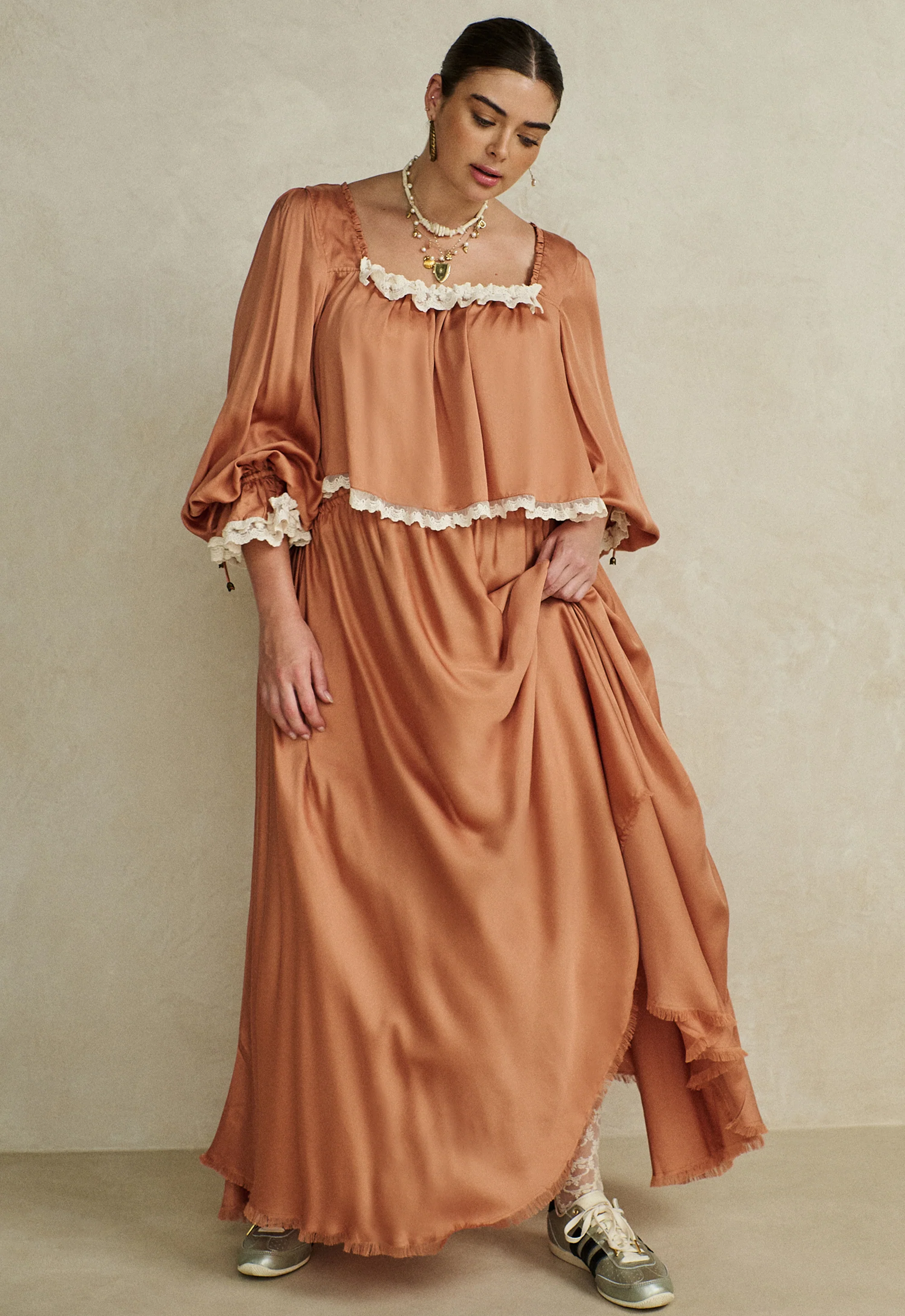 Poison Peach Maxi Skirt - Image 10