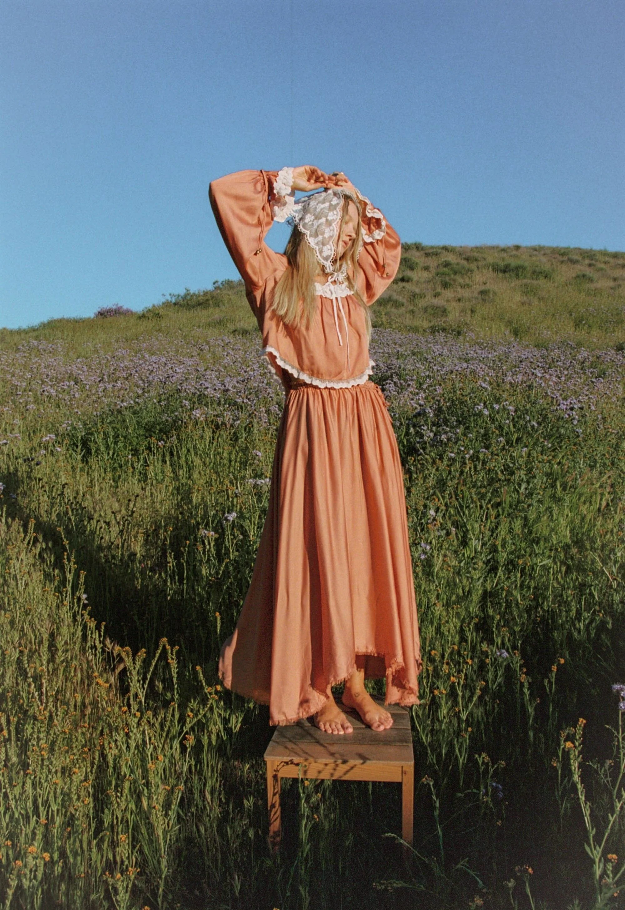 Poison Peach Maxi Skirt - Image 3