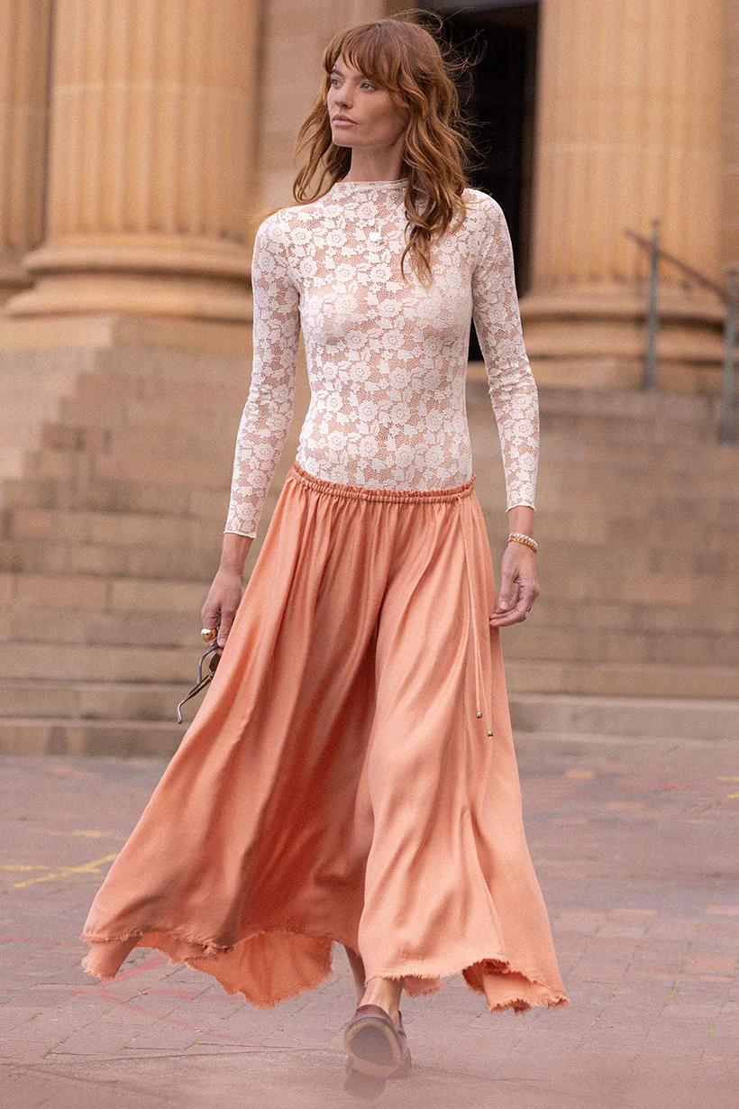 Poison Peach Maxi Skirt - Image 7