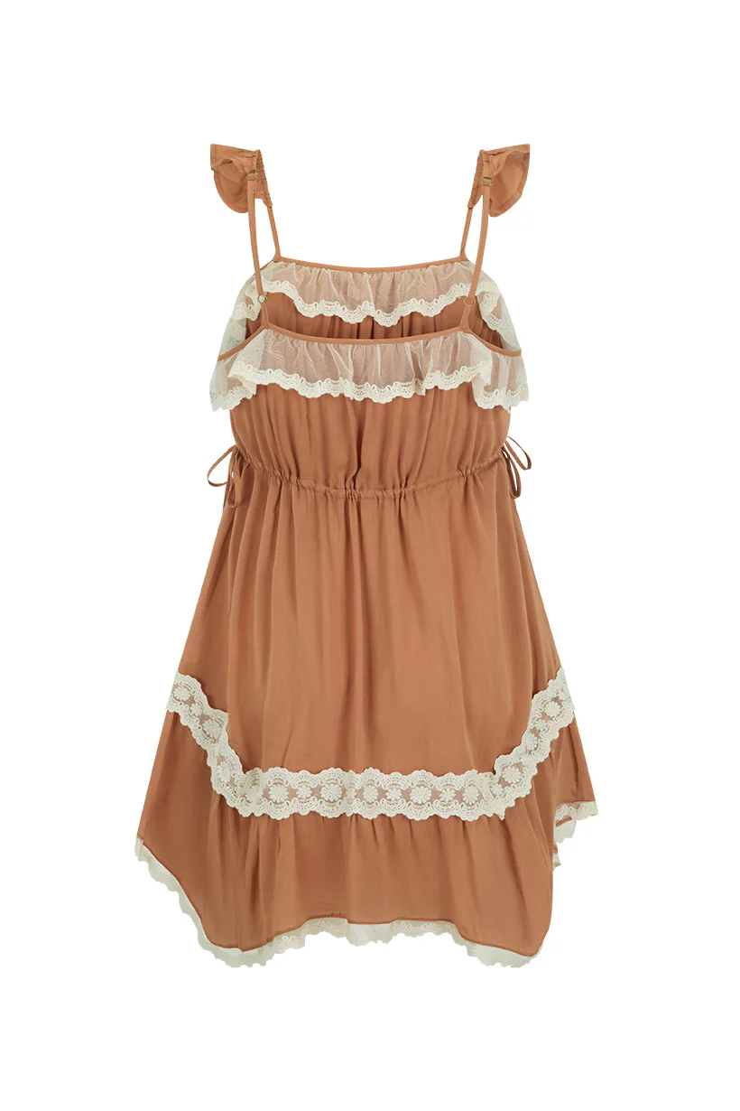 Poison Peach Mini Dress - Image 10