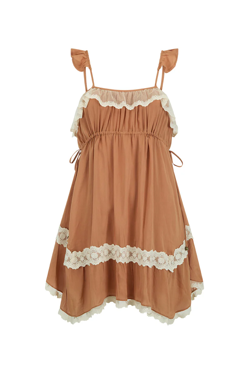 Poison Peach Mini Dress - Image 9