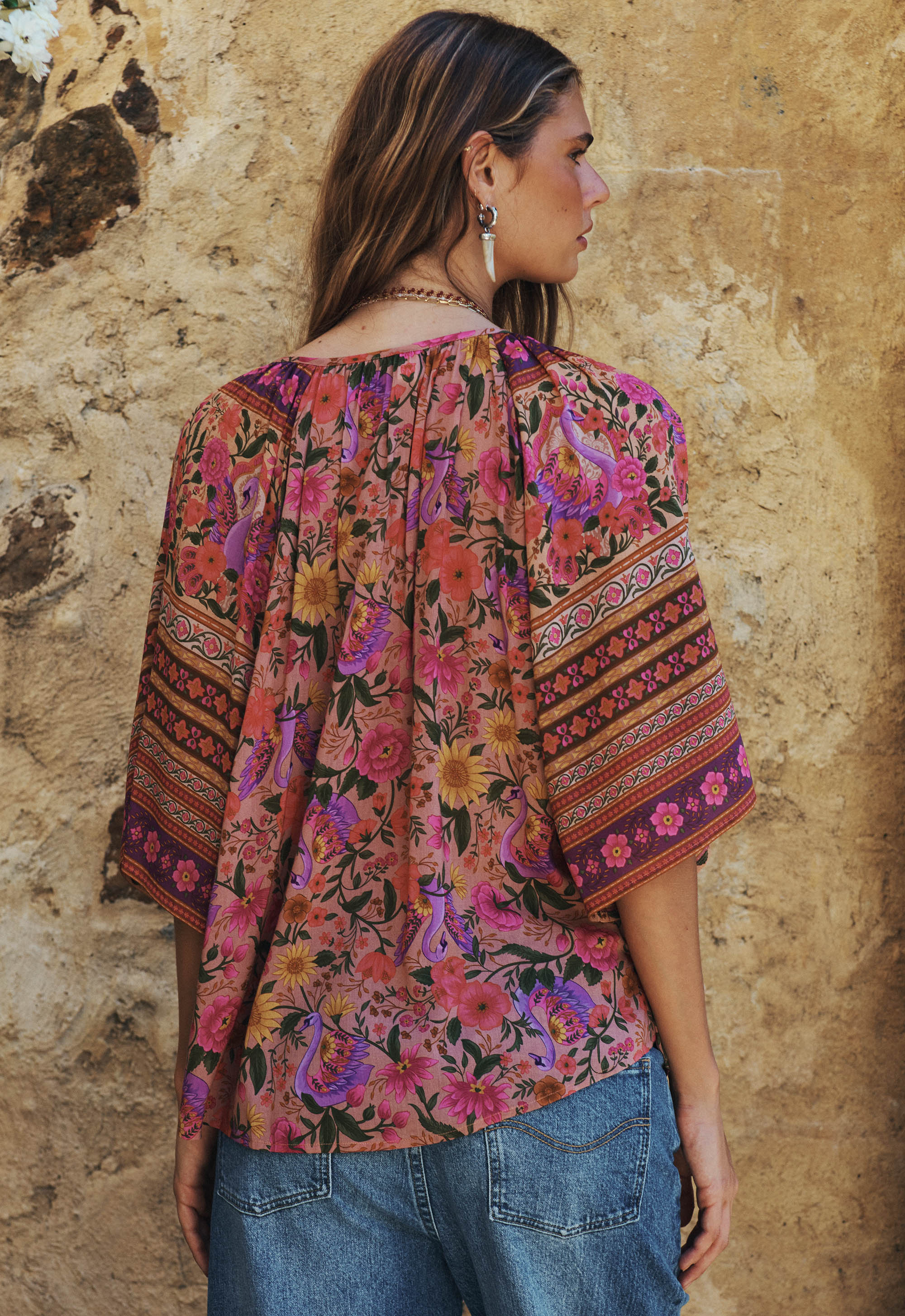 Swan Lake Short Sleeve Blouse - Image 5