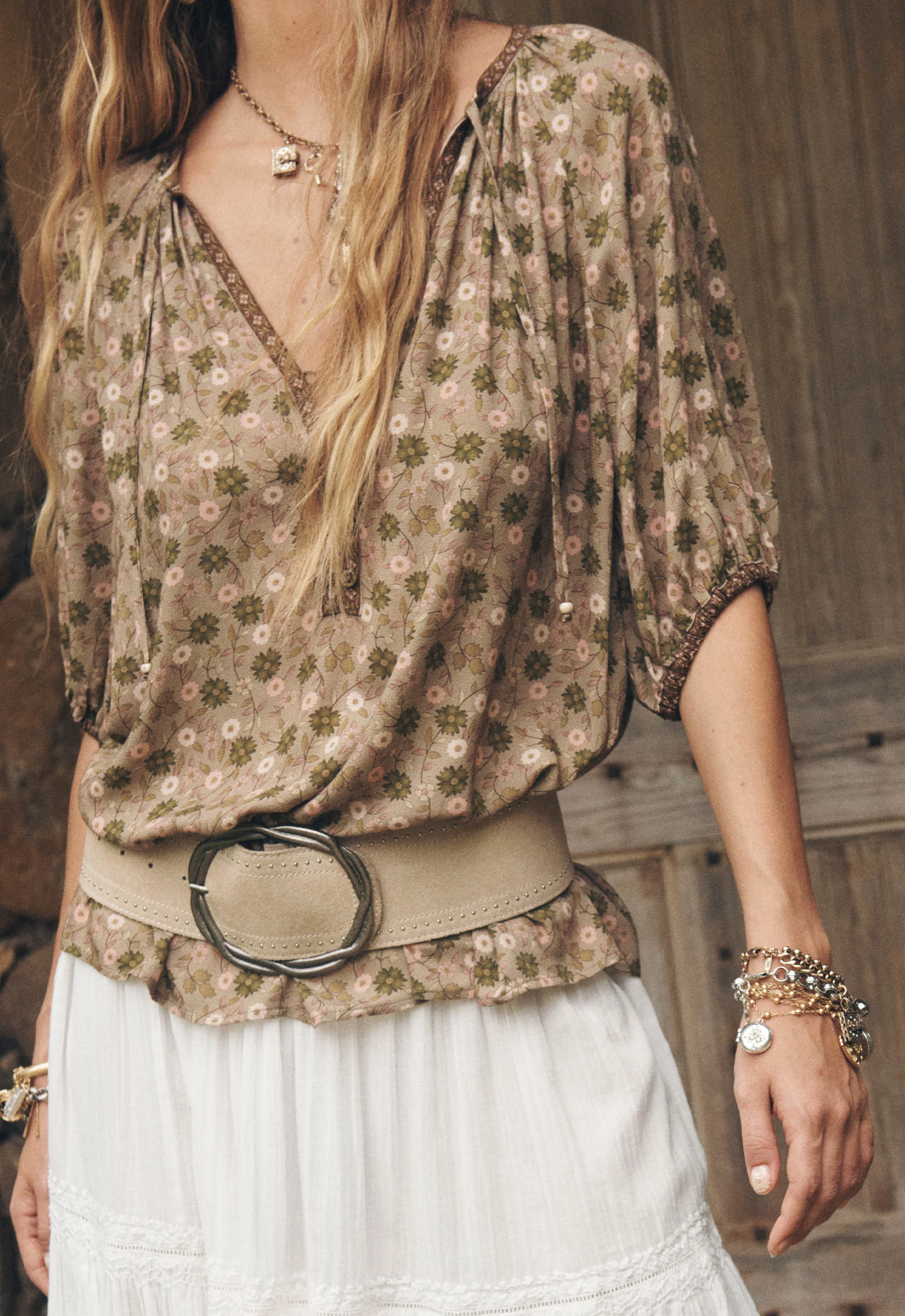 Swan Lake Short Sleeve Blouse - Image 3