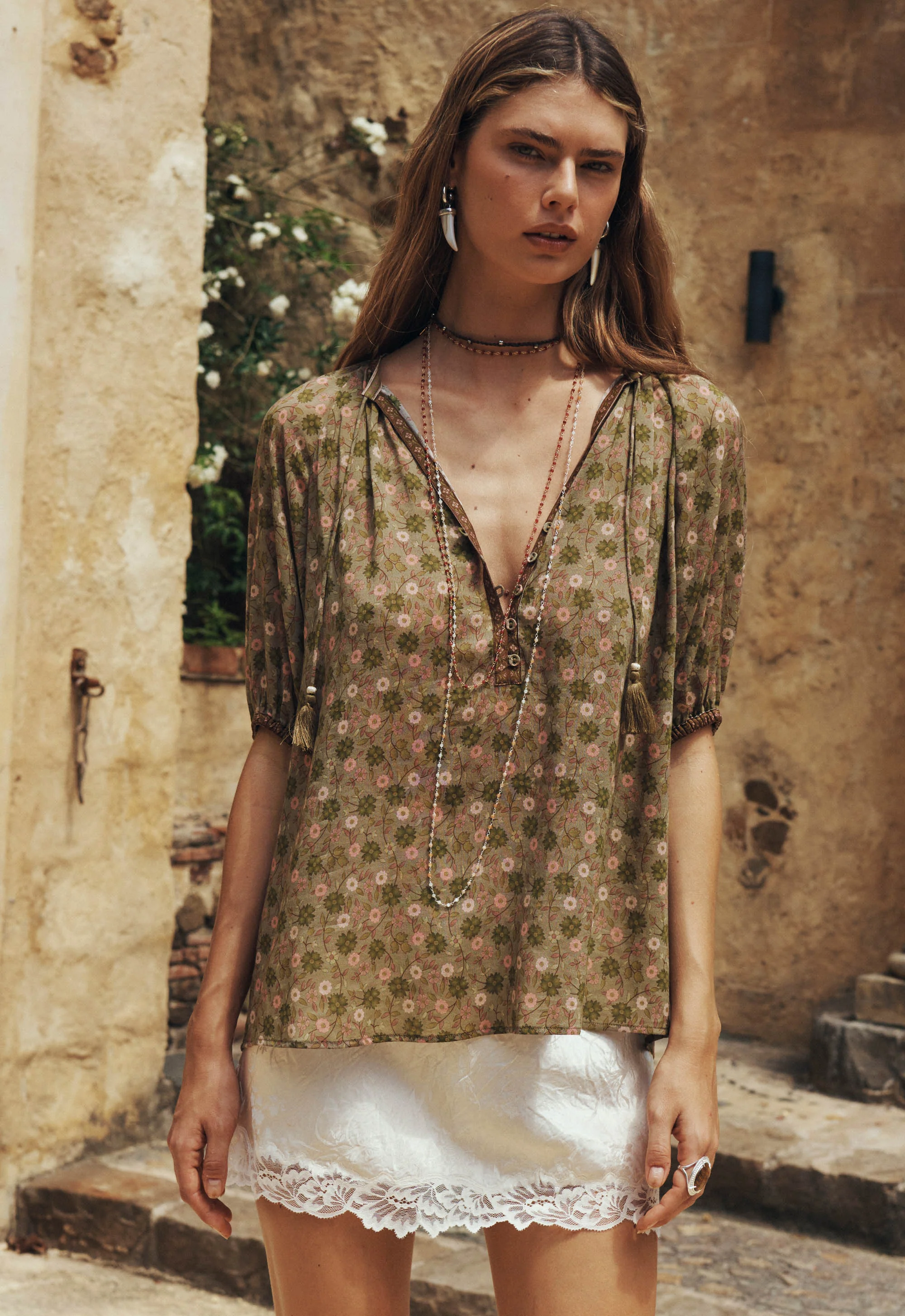 Swan Lake Short Sleeve Blouse - Image 4