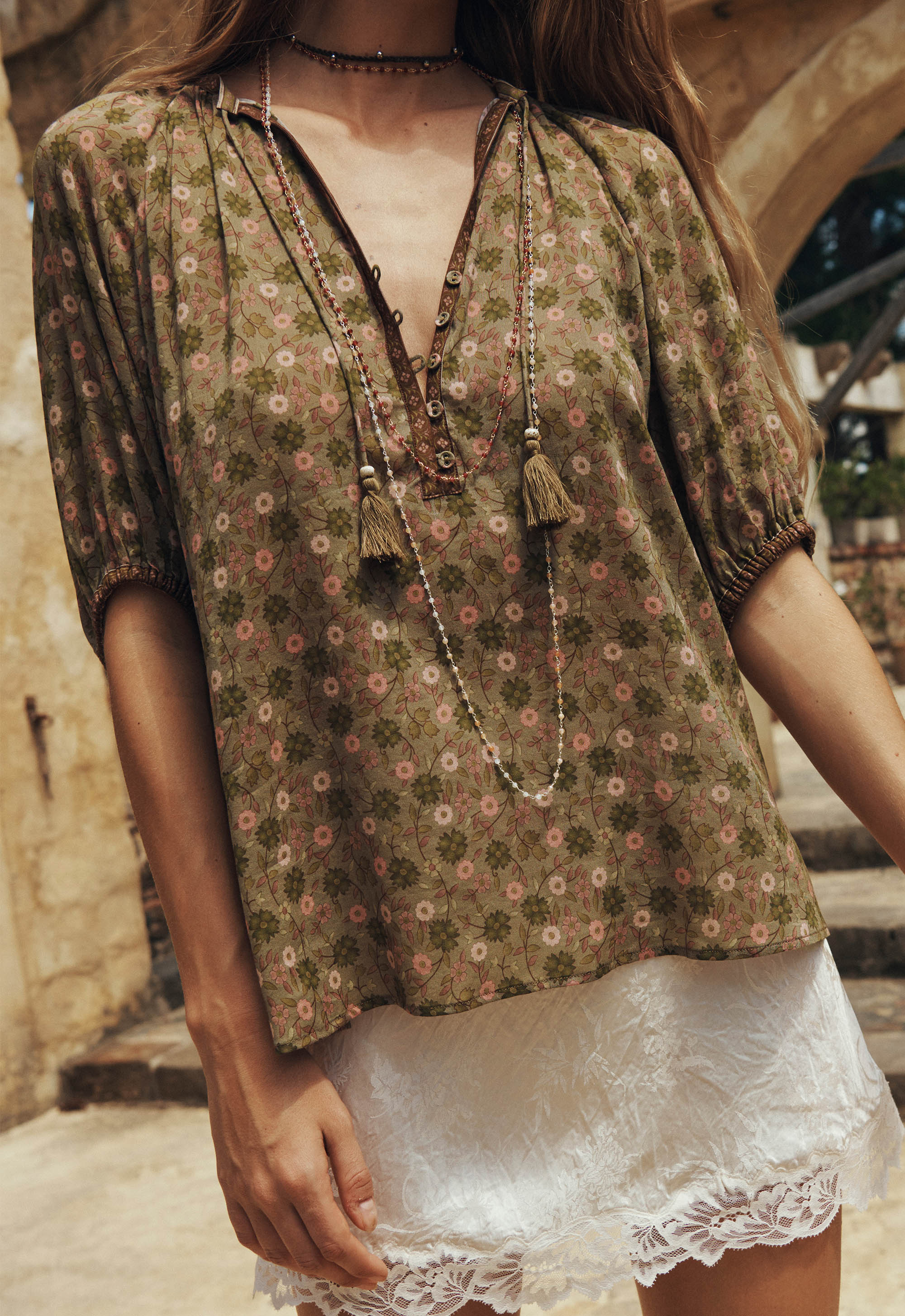Swan Lake Short Sleeve Blouse - Image 5