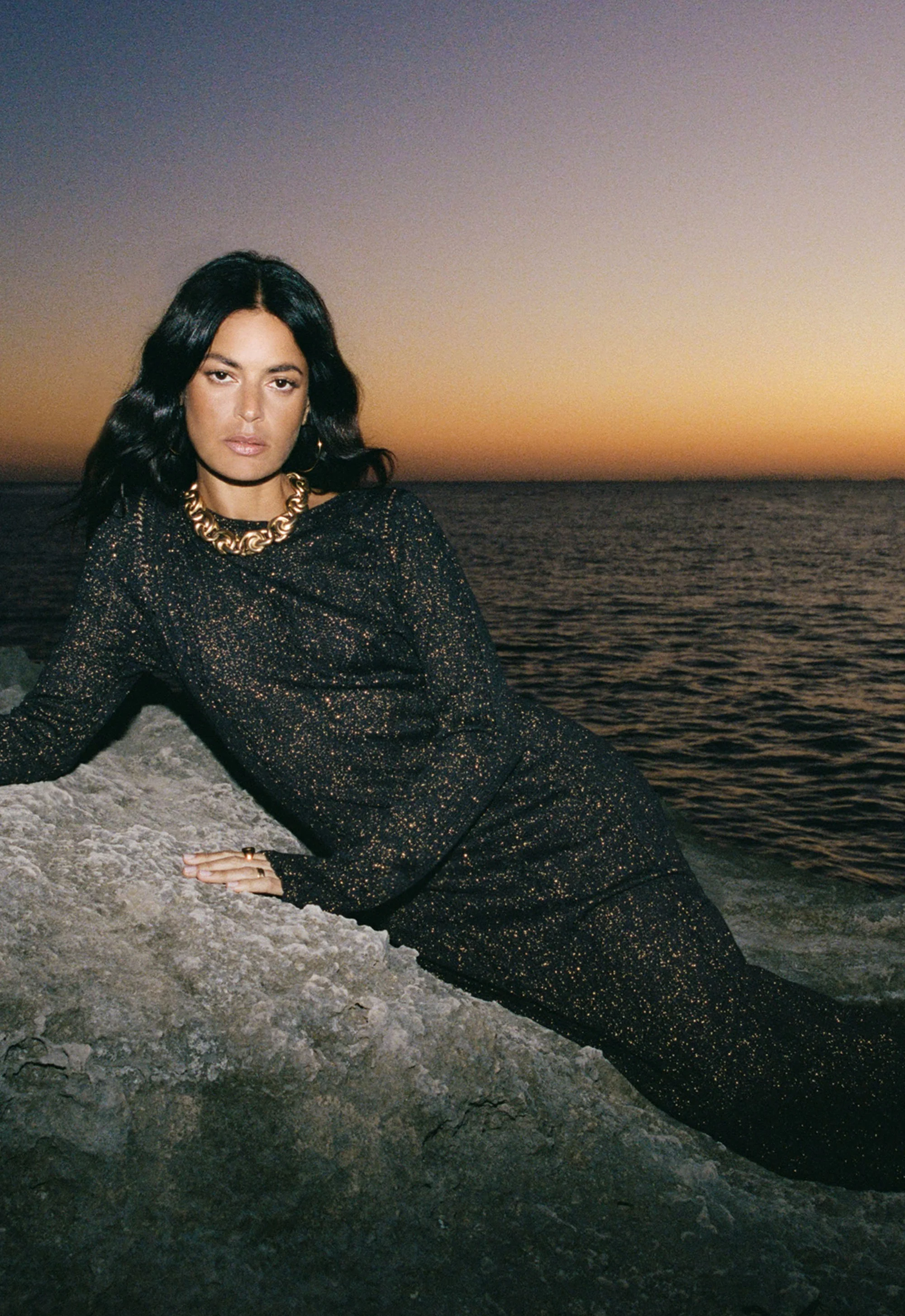The Moss Knit Backless Maxi Dress - Image 3