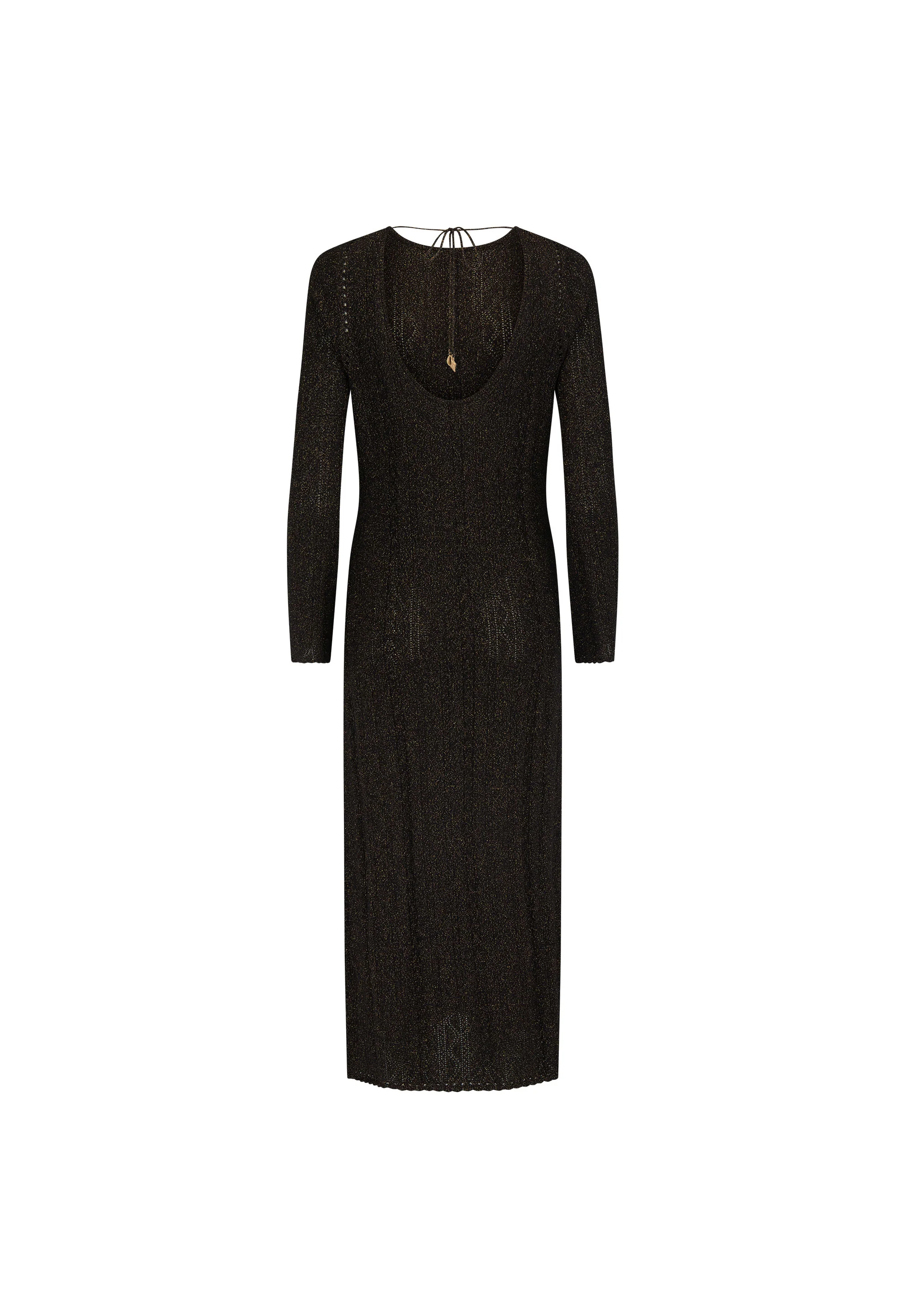 The Moss Knit Backless Maxi Dress - Image 8